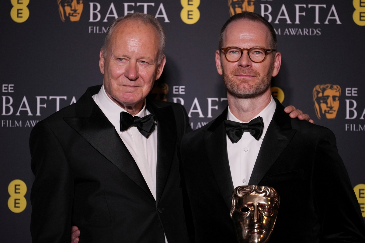 Ο Stellan Skarsgård και ο Joachim Trier στα BAFTA