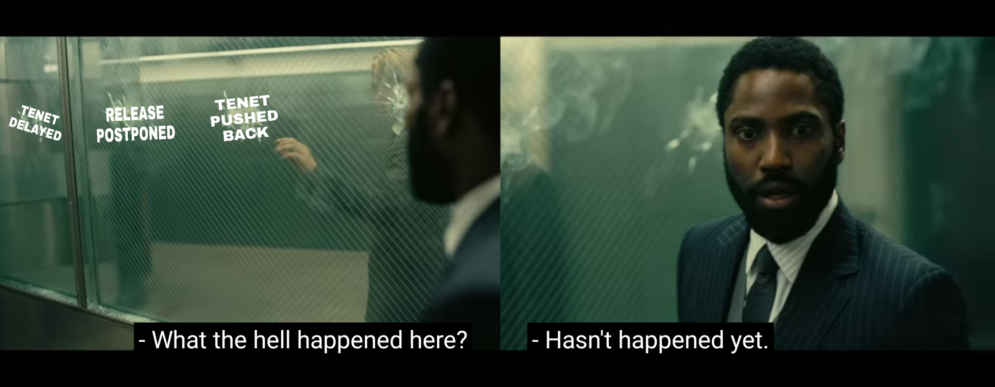 What the hell happened. What the hell happened here. tenet мемы. довод tenet мем.